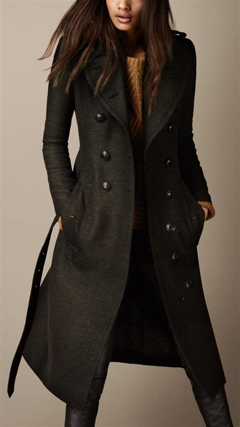 burberry wool twill trench coat|burberry long wool trench coat.